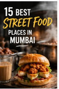 Assorted Mumbai street food including sandwiches and snacks