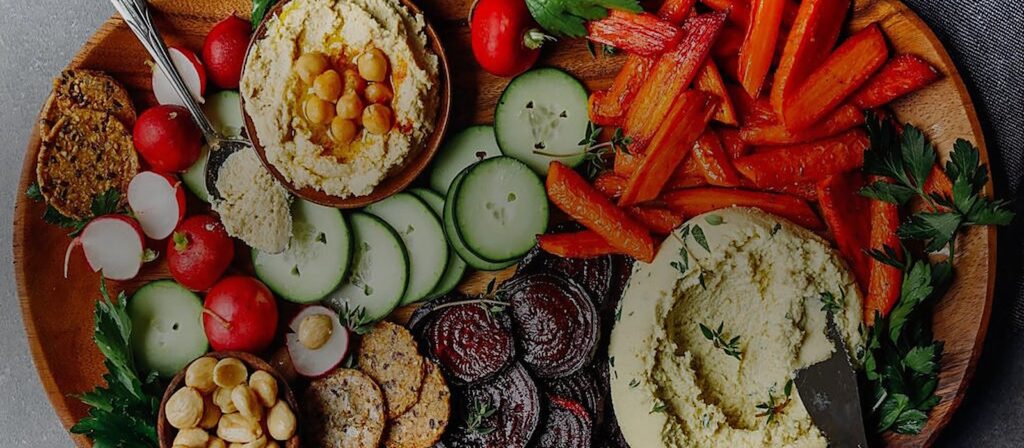 Vegetarian mezze platter — best vegetarian restaurants in Dubai