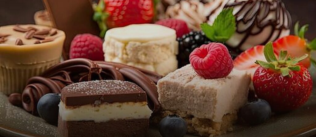Plate of desserts in Dubai - budget sweet treats under AED 10