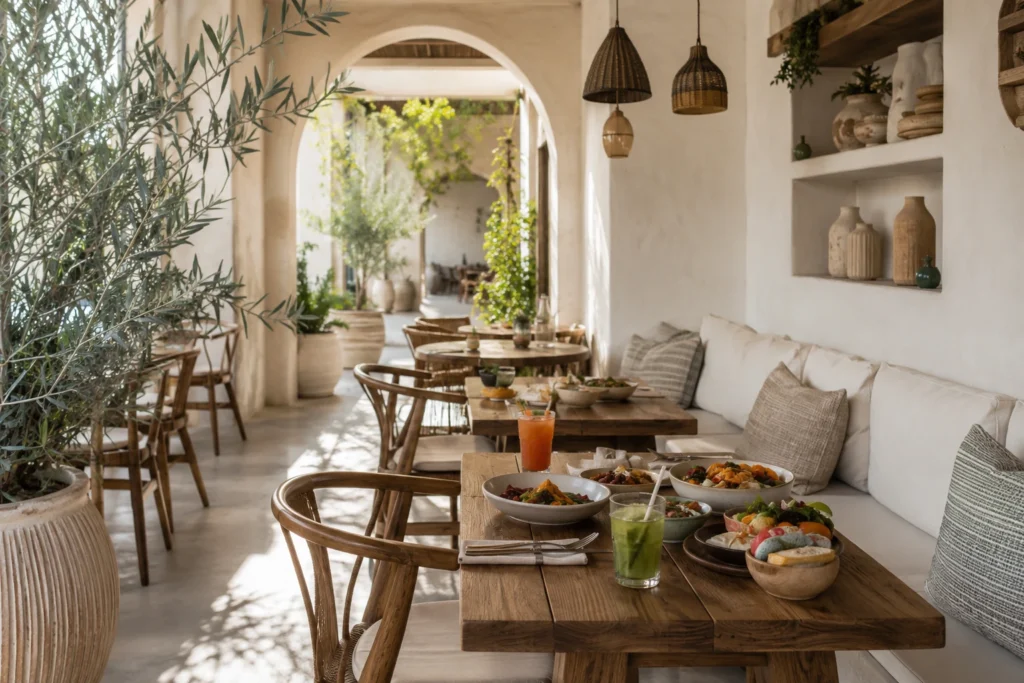 Quiet hidden-gem café in Jumeirah with warm natural light