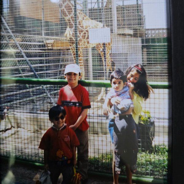 Sachi as a child at the old zoo on Jumeirah Road