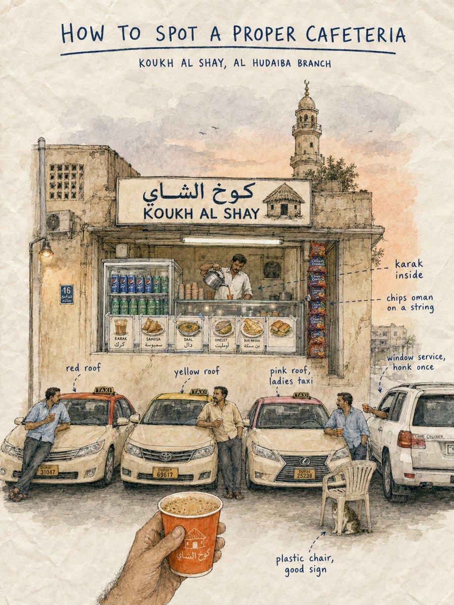 Illustration: how to spot a proper cafeteria
