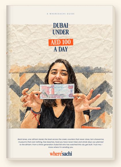 Dubai Under AED 100 a Day, the guide cover